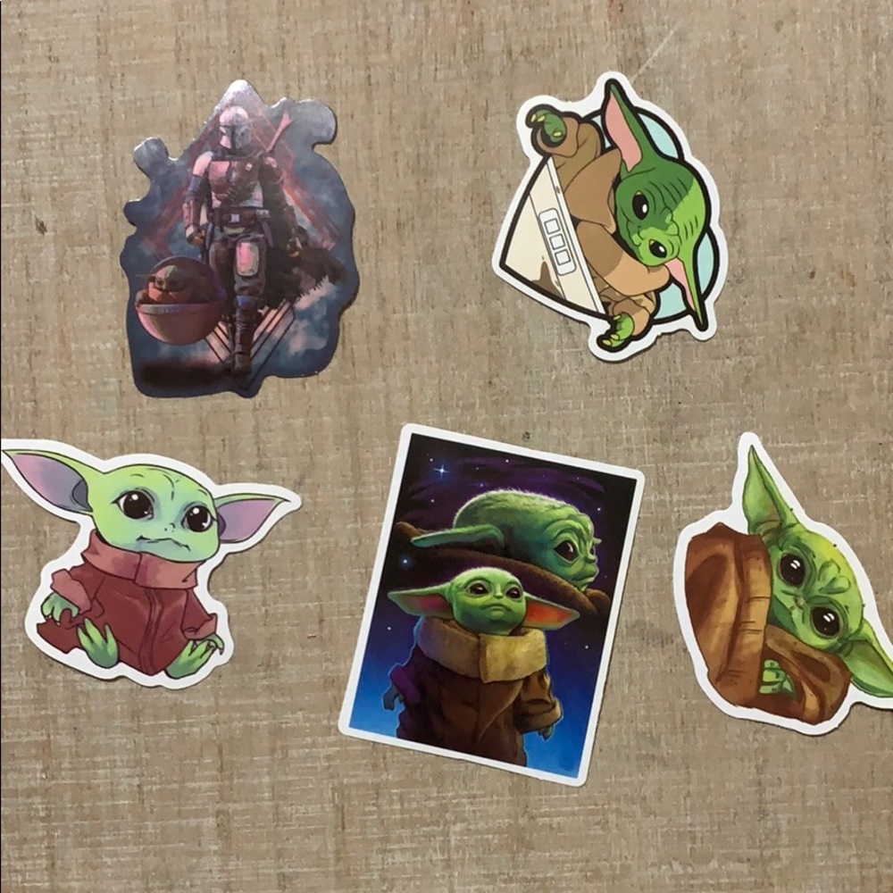 Baby yoda stickers